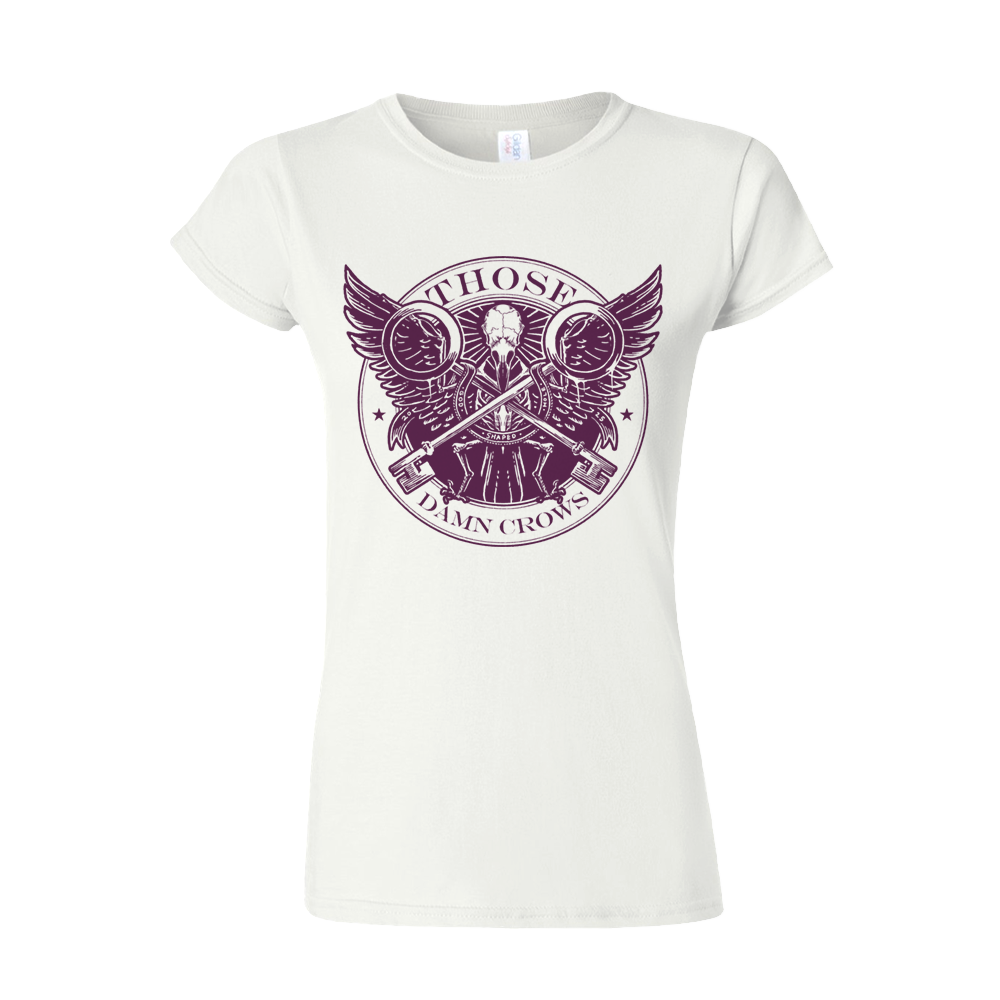 Women’s fitted ‘Crow Skeleton’ tee