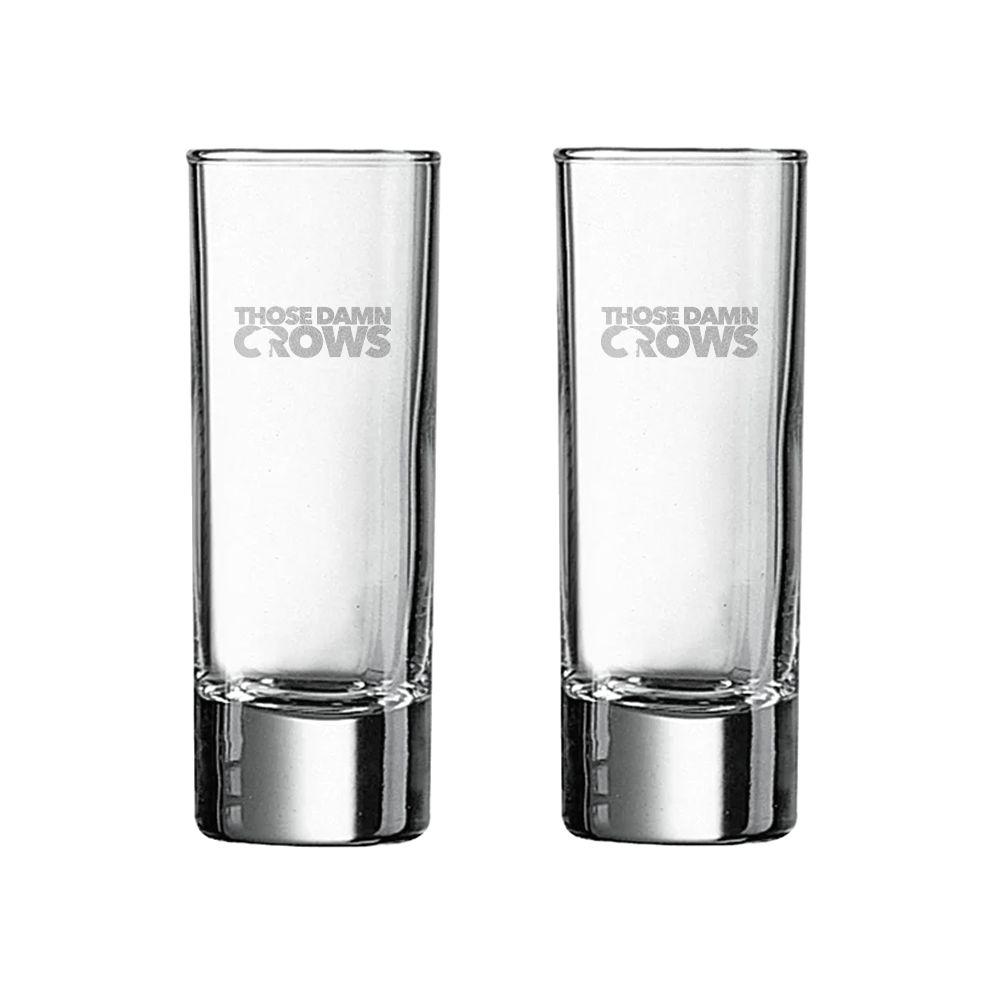 Those Damn Crows Shot glasses