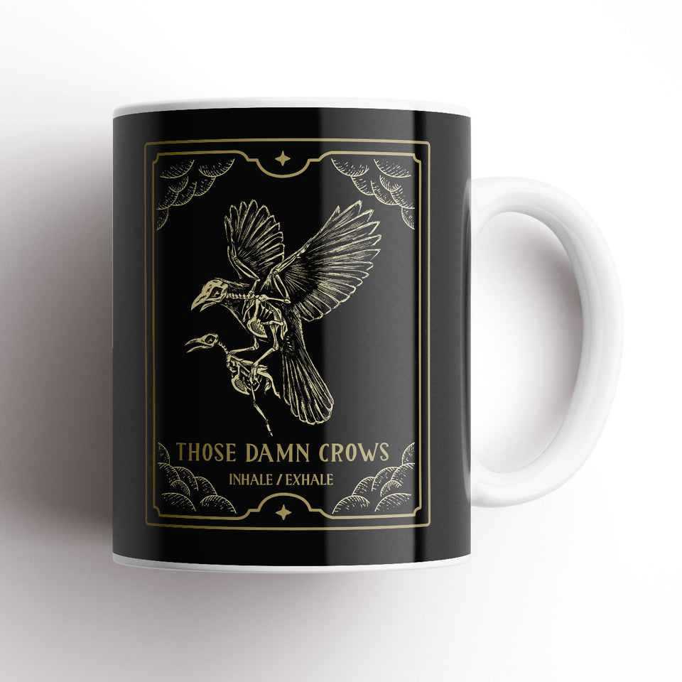 Those Damn Crows 'Skeleton Crow' Mug