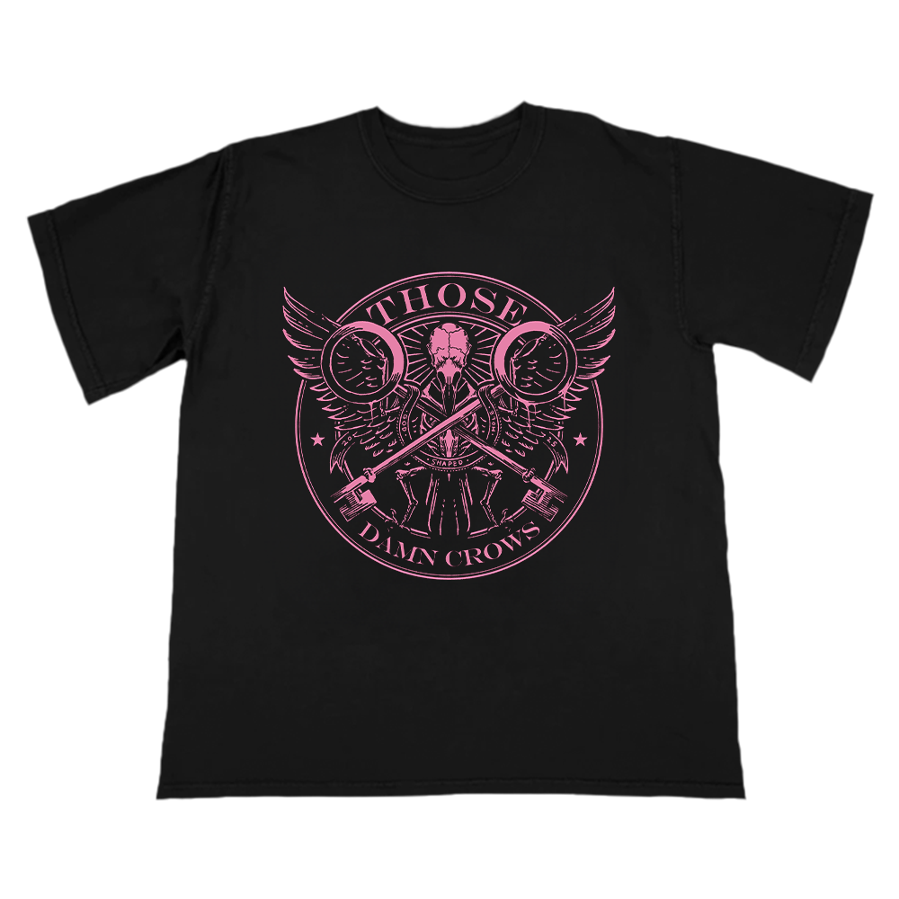 New ‘Pink Punk Crow’ tee.