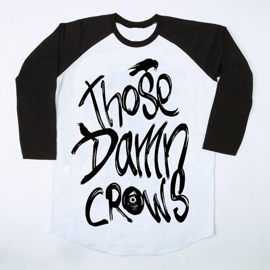 Baseball Tee ‘Classic Crow’ Logo
