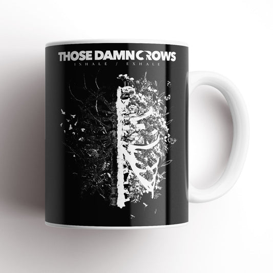 Those Damn Crows 'Inhale/Exhale' Monochrome Mug