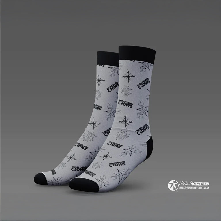 Crows Christmas socks